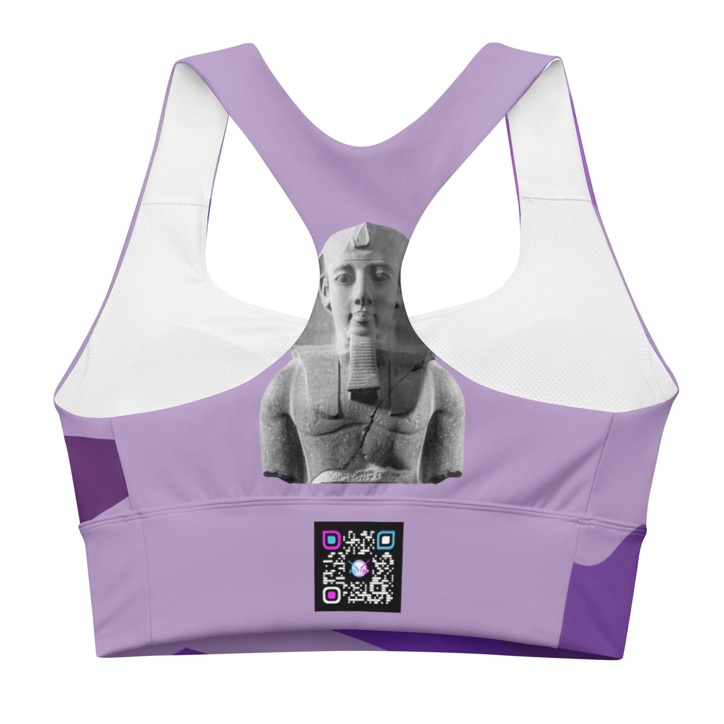 Longline sports bra (Purple Queen)