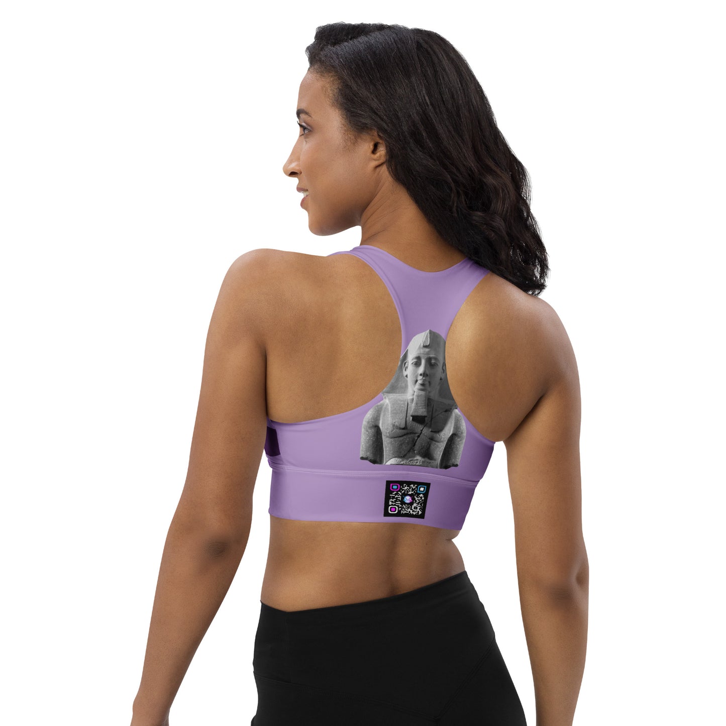 Longline sports bra (Purple Queen)