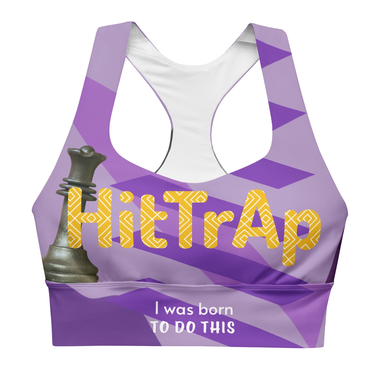 Longline sports bra (Purple Queen)