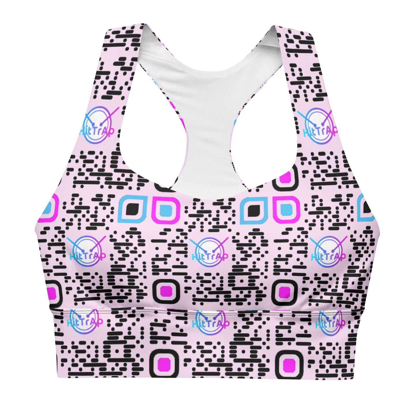 Longline sports bra (Pink)