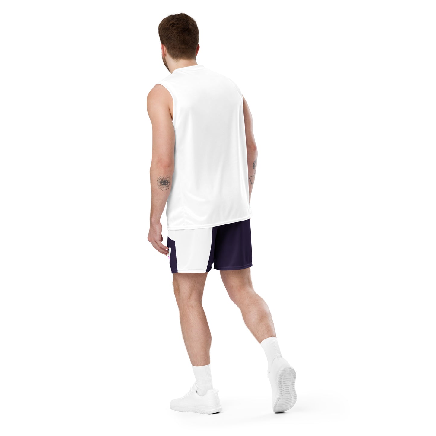 HitTrAp Purple Panther mesh shorts