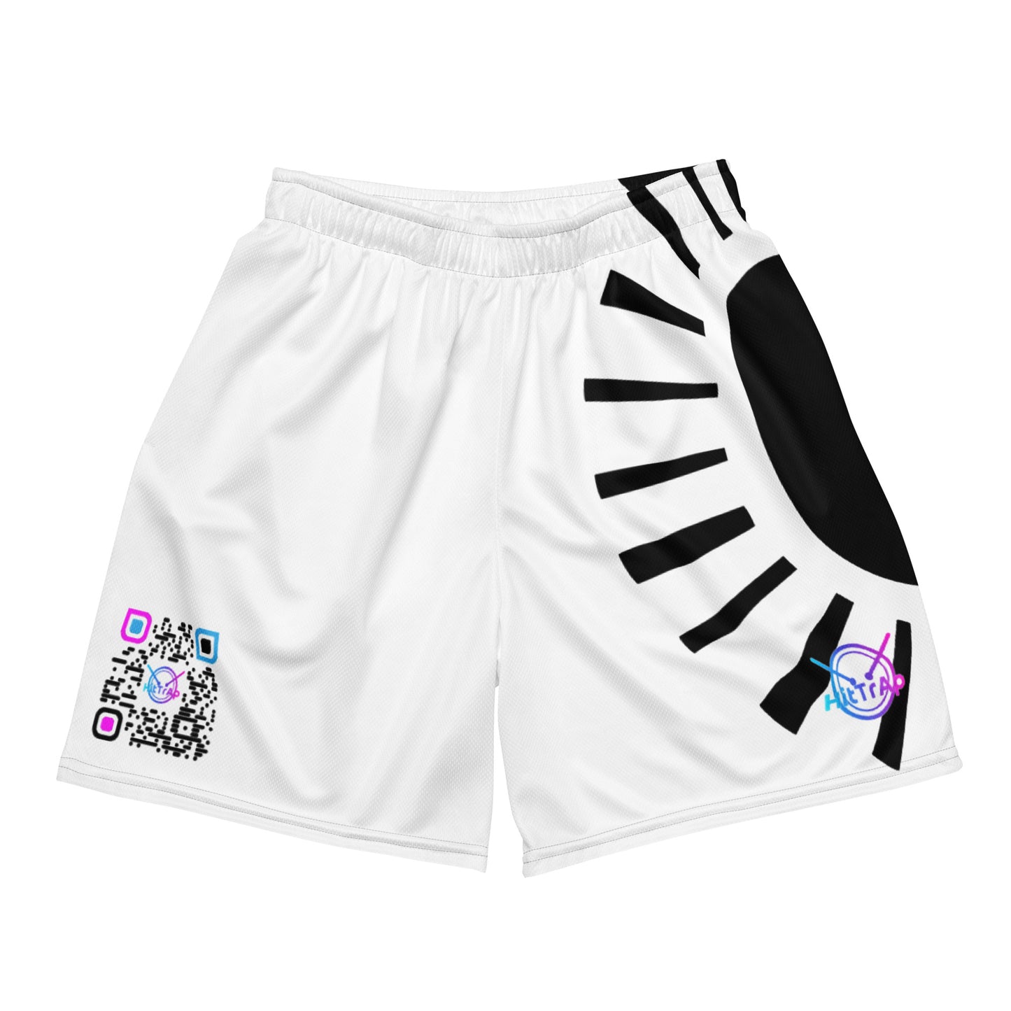 HitTrAp B&W Solid mesh shorts