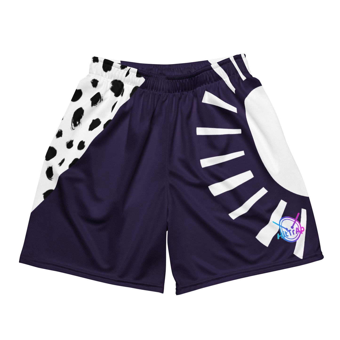 HitTrAp Purple Panther mesh shorts