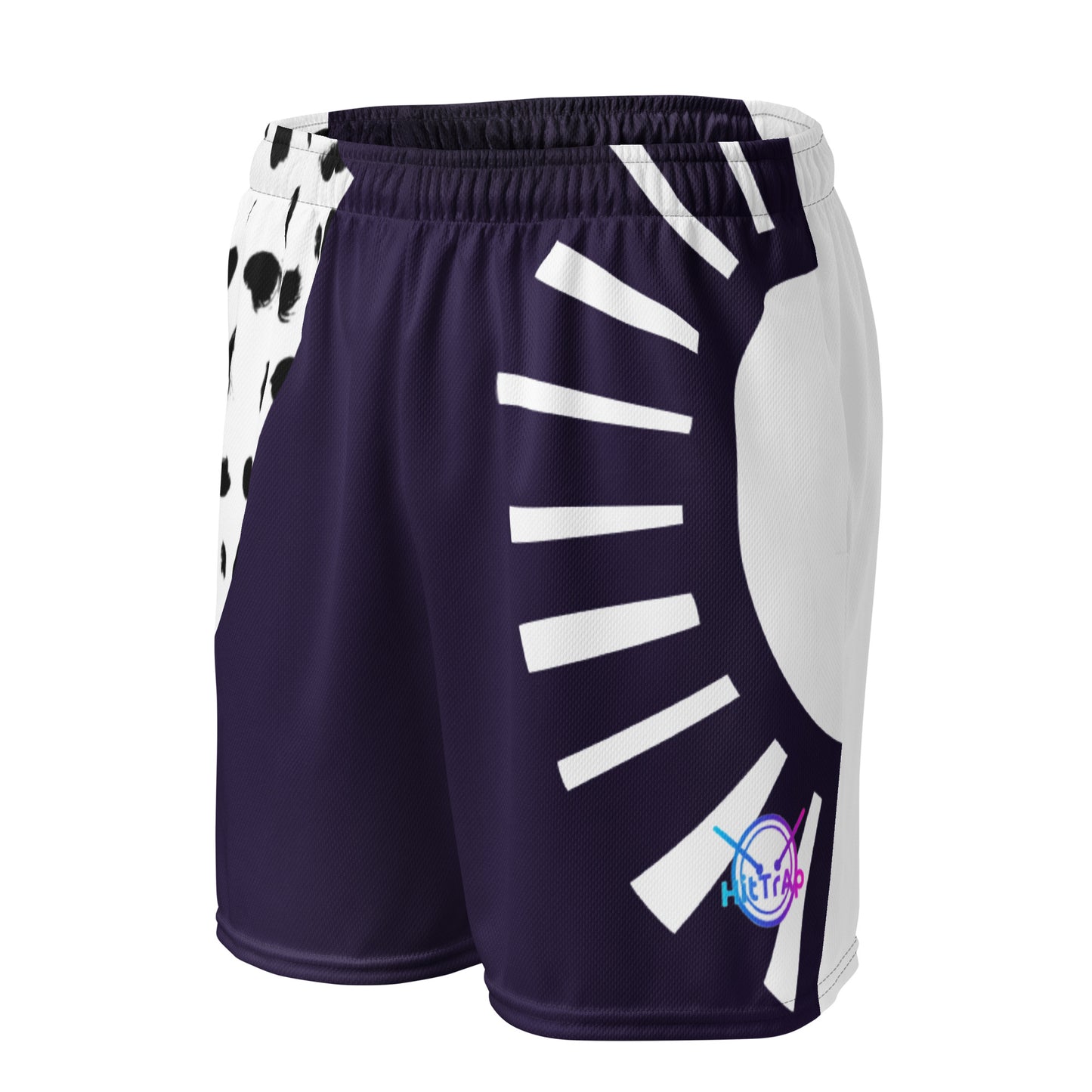 HitTrAp Purple Panther mesh shorts