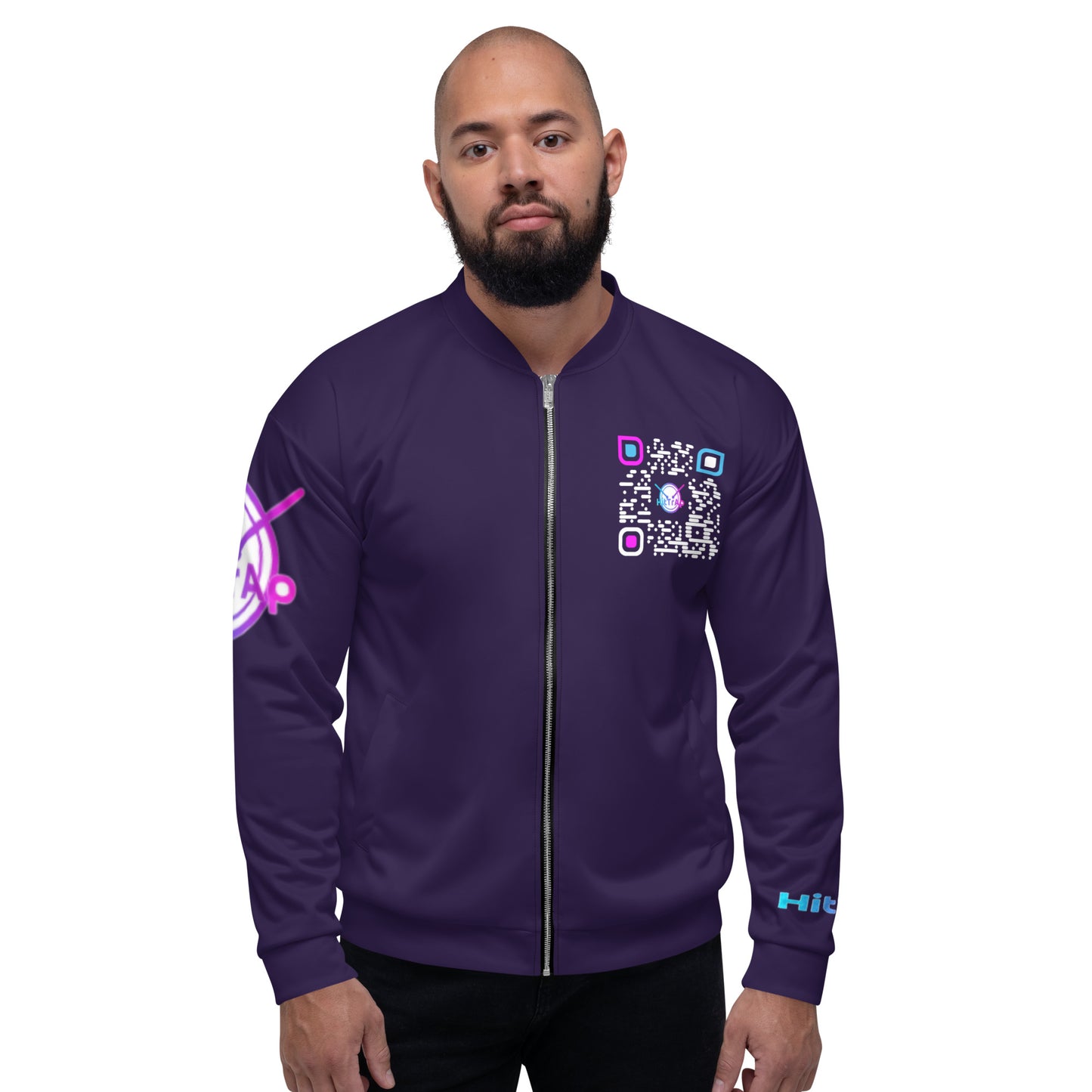 Unisex Bomber Jacket (Purple)