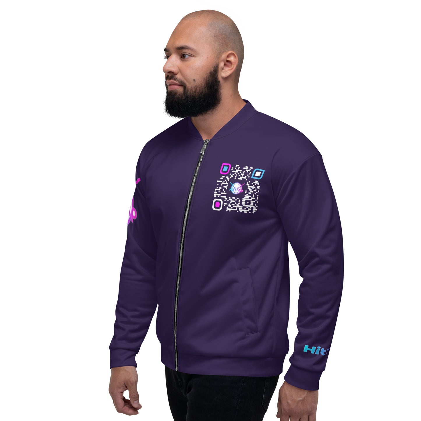 Unisex Bomber Jacket (Purple)
