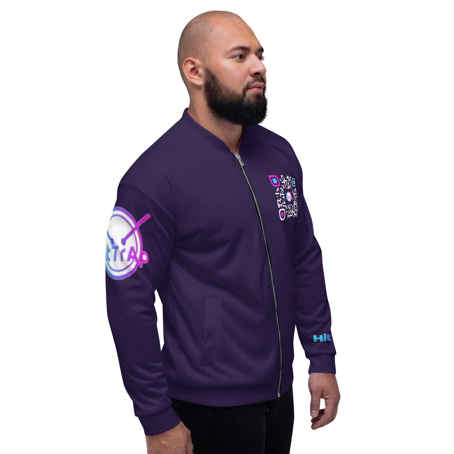 Unisex Bomber Jacket (Purple)