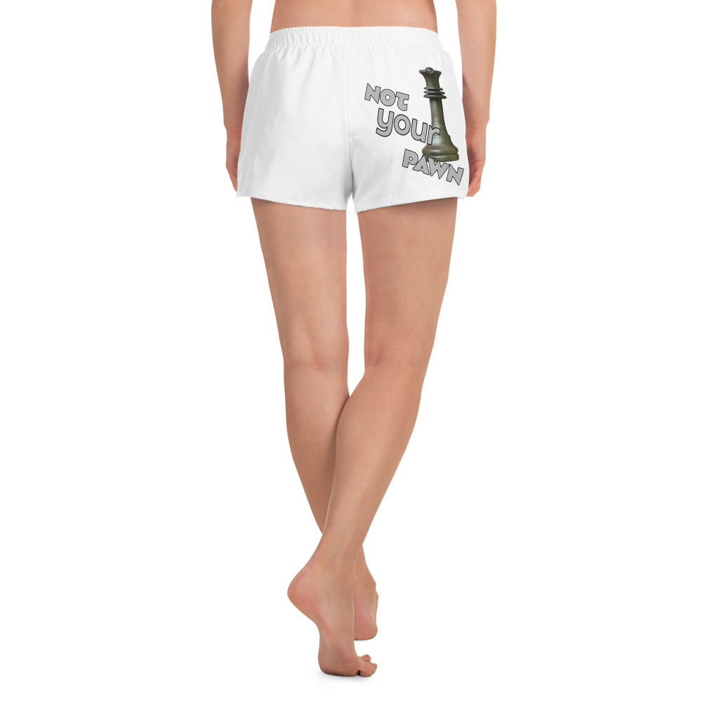 Women’s Recycled Athletic Shorts (White)