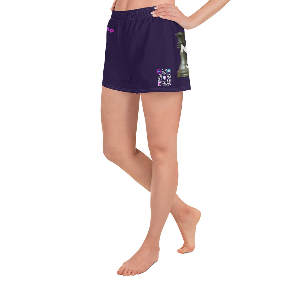 Women’s Recycled Athletic Shorts (Purple)