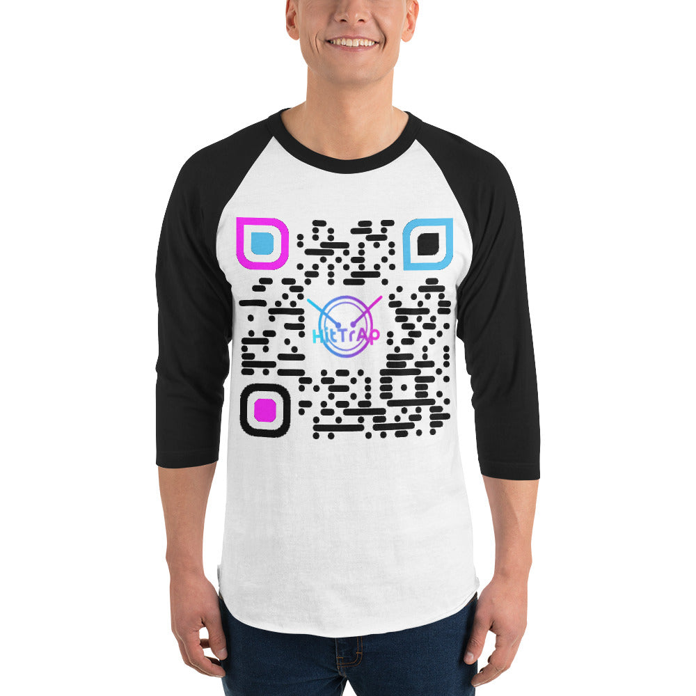 3/4 sleeve raglan shirt (Black QR)