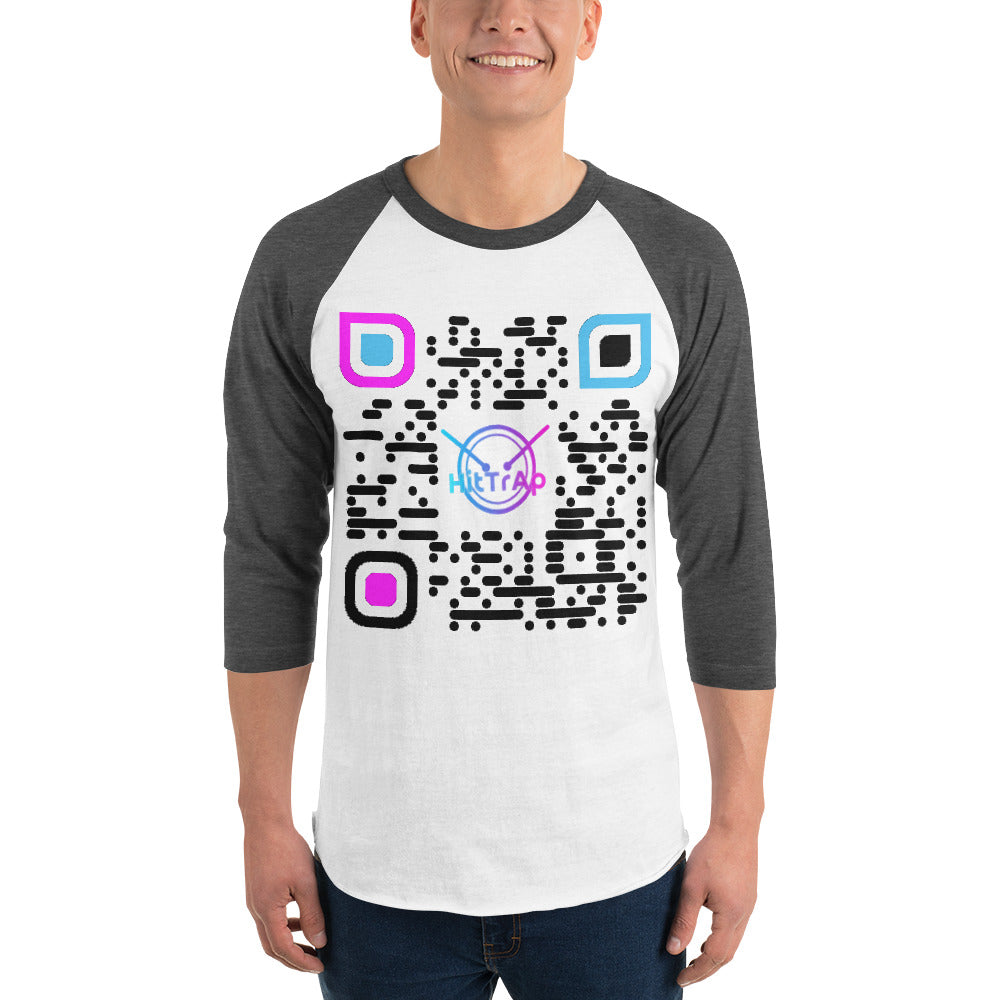 3/4 sleeve raglan shirt (Black QR)