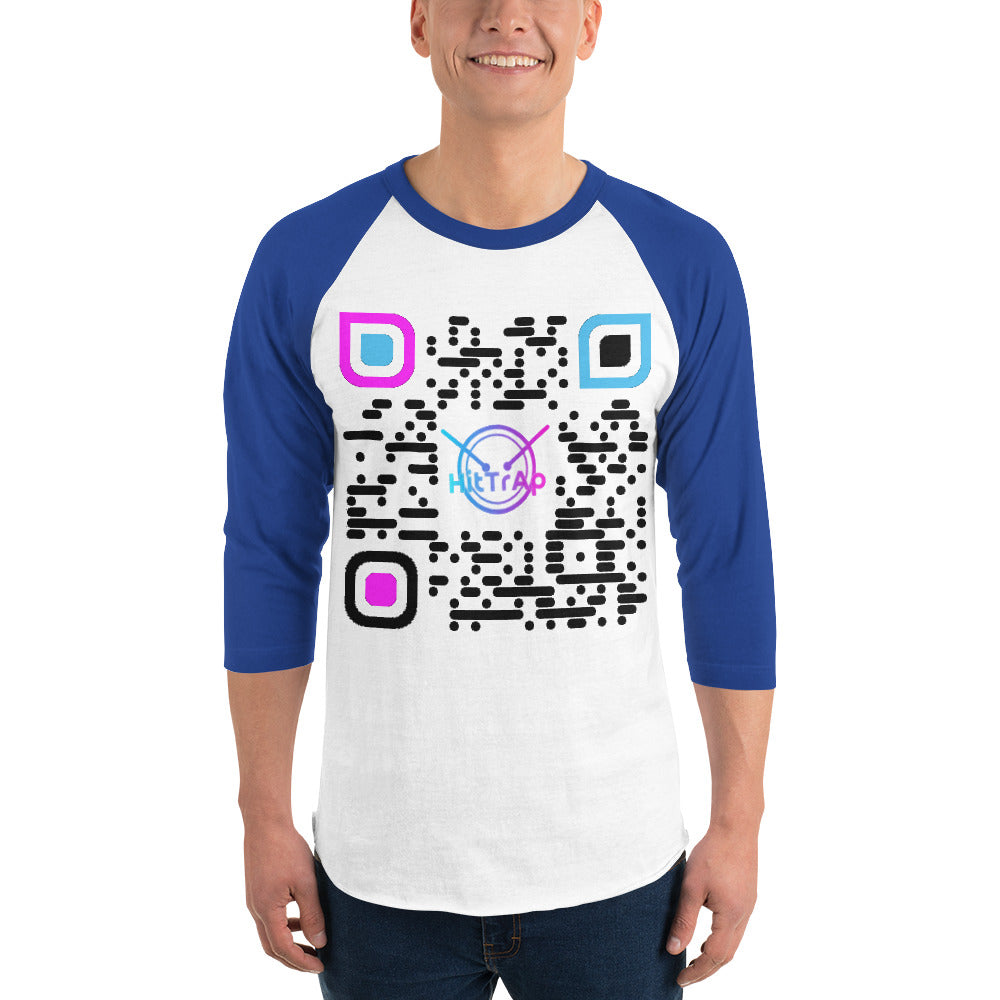3/4 sleeve raglan shirt (Black QR)