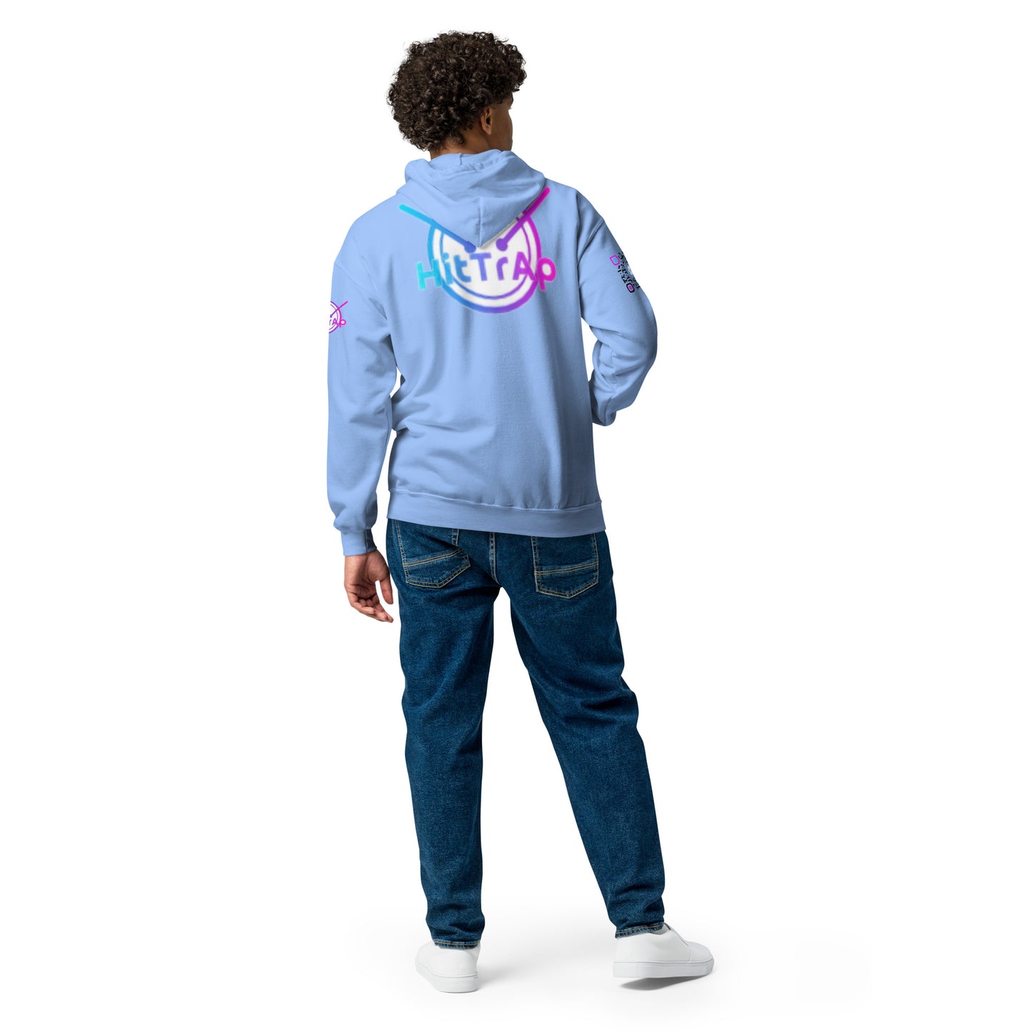 HitTrAp BlackQR heavy zip hoodie