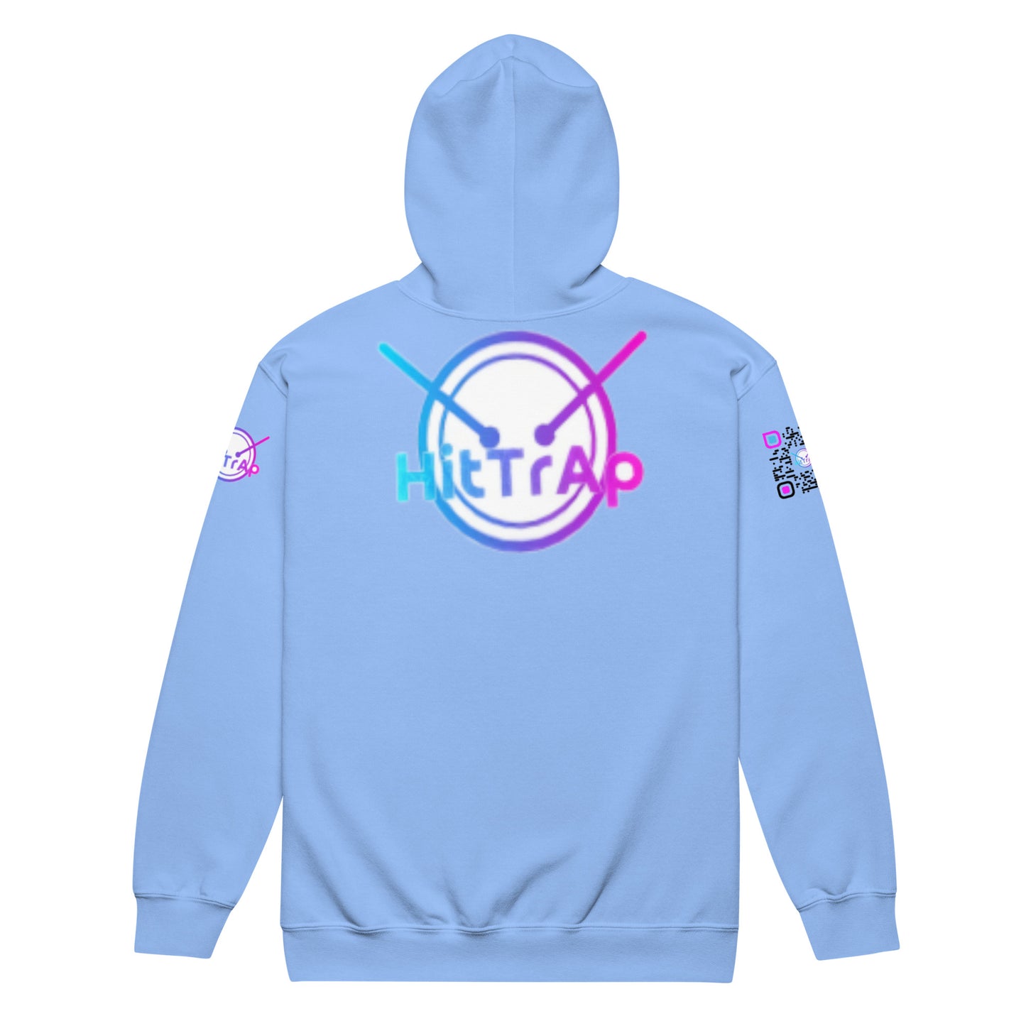 HitTrAp BlackQR heavy zip hoodie