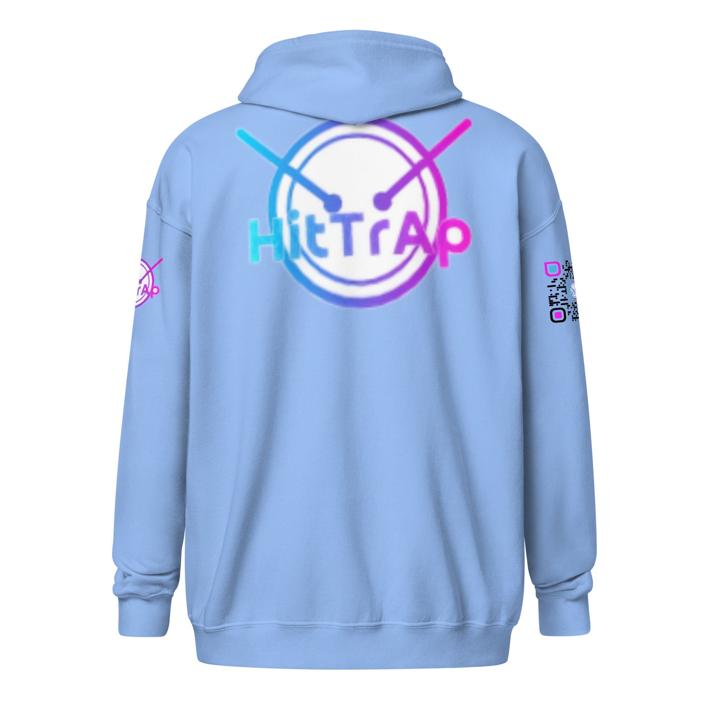 HitTrAp BlackQR heavy zip hoodie