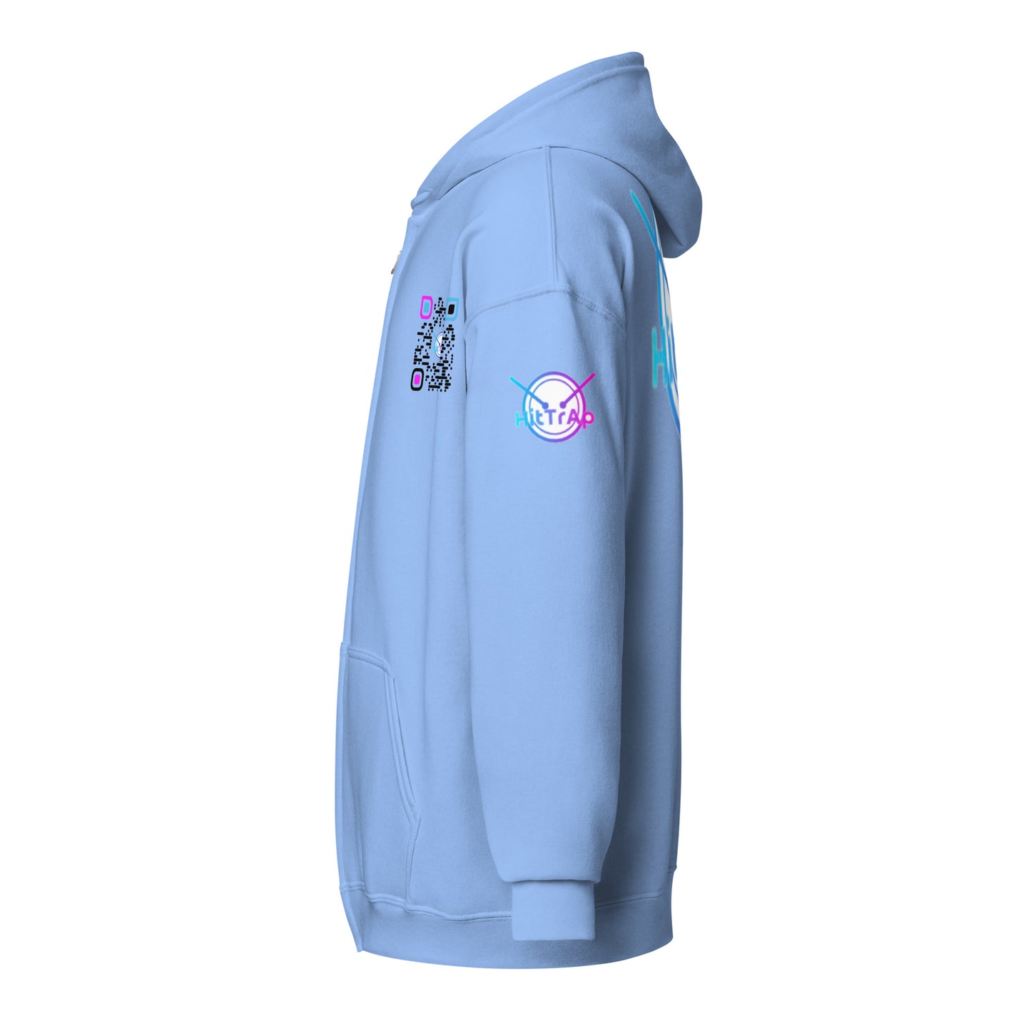 HitTrAp BlackQR heavy zip hoodie