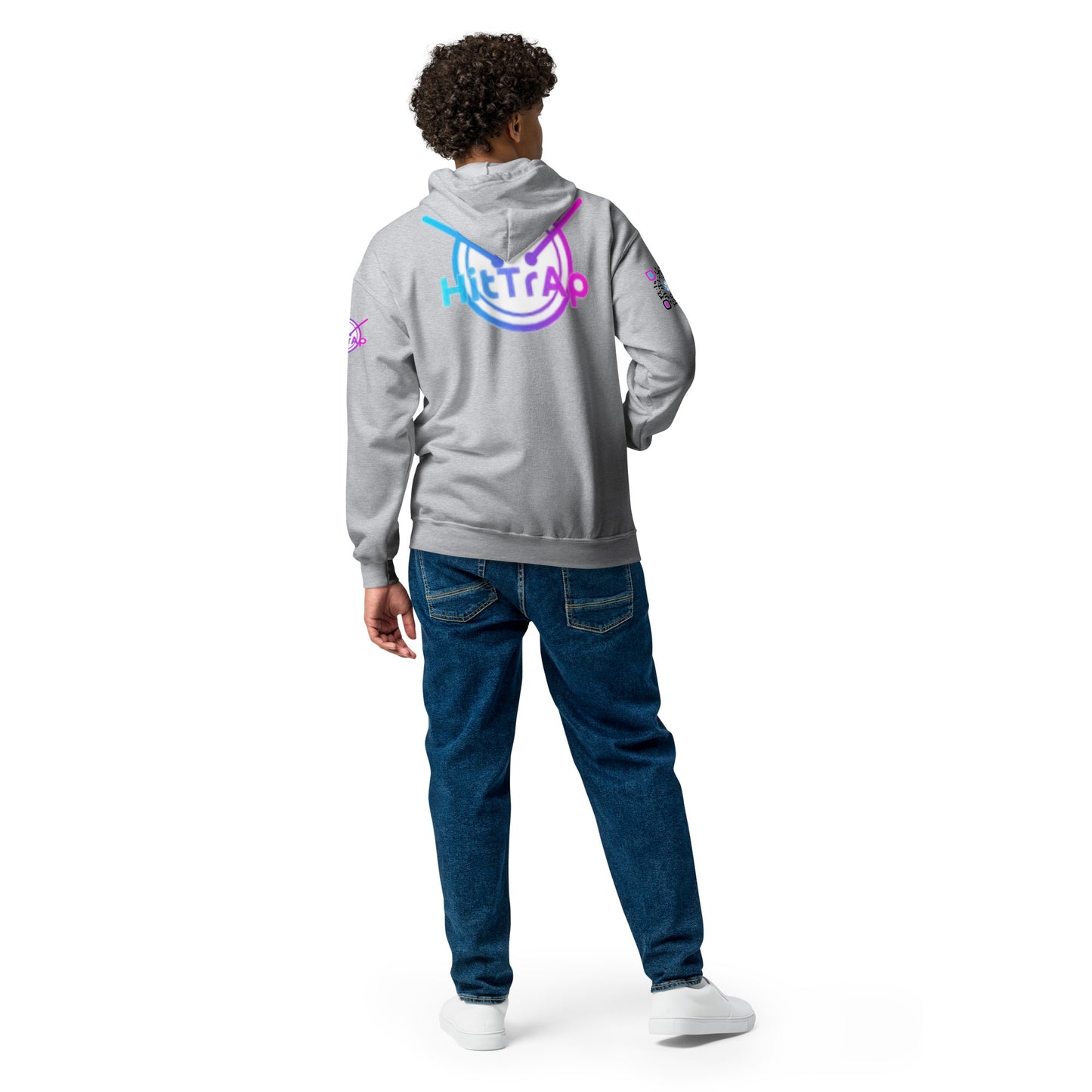 HitTrAp BlackQR heavy zip hoodie