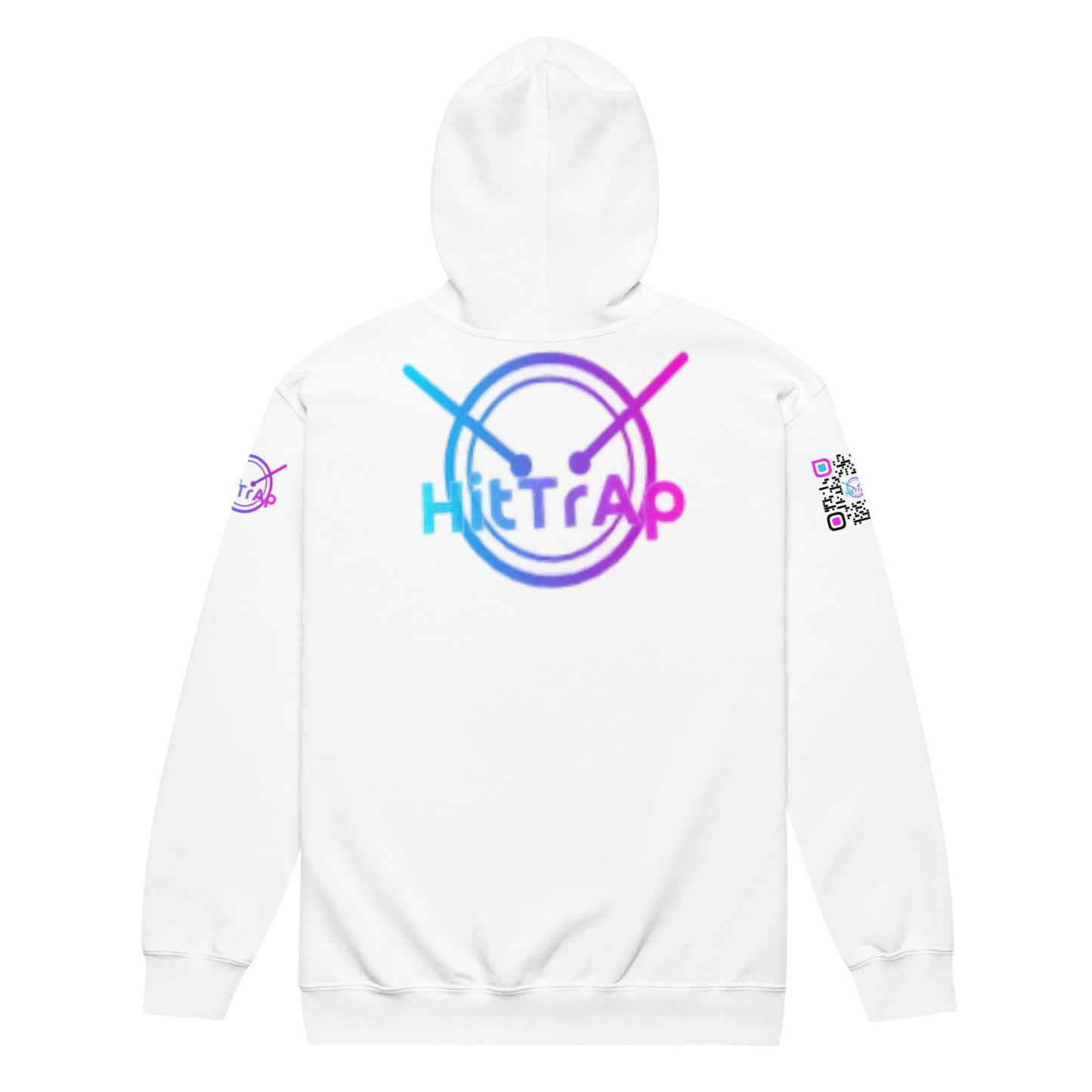 HitTrAp BlackQR heavy zip hoodie