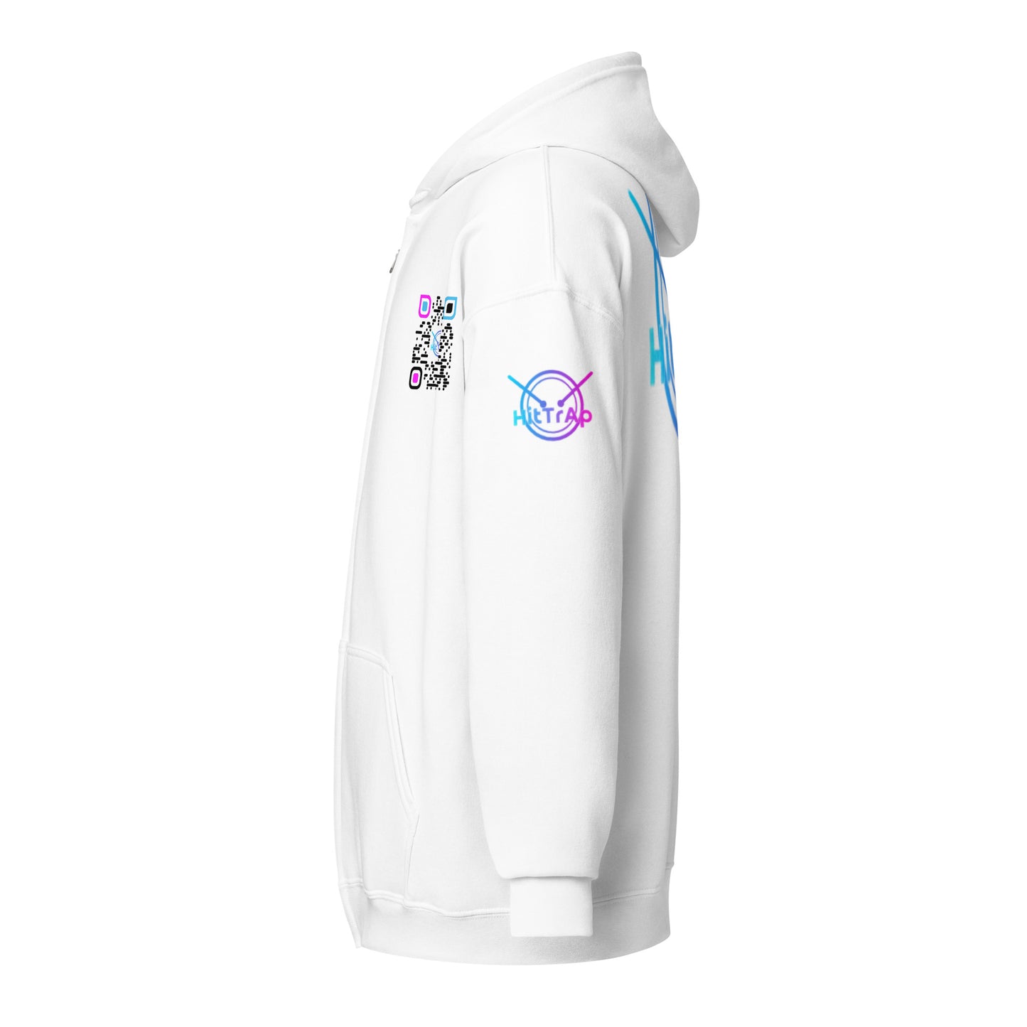 HitTrAp BlackQR heavy zip hoodie