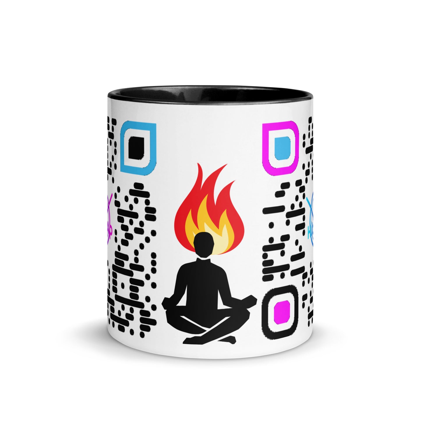 Mug, white with Color Inside (Black Code)