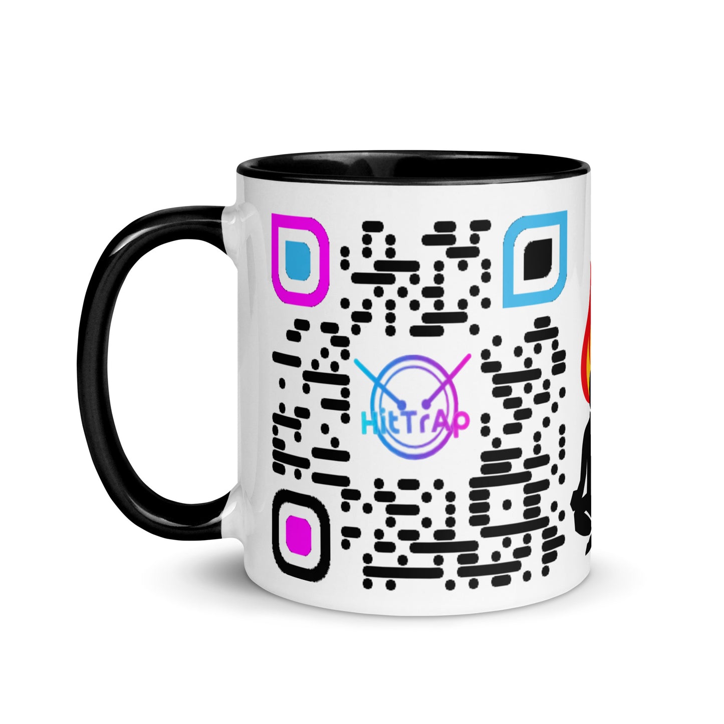 Mug, white with Color Inside (Black Code)