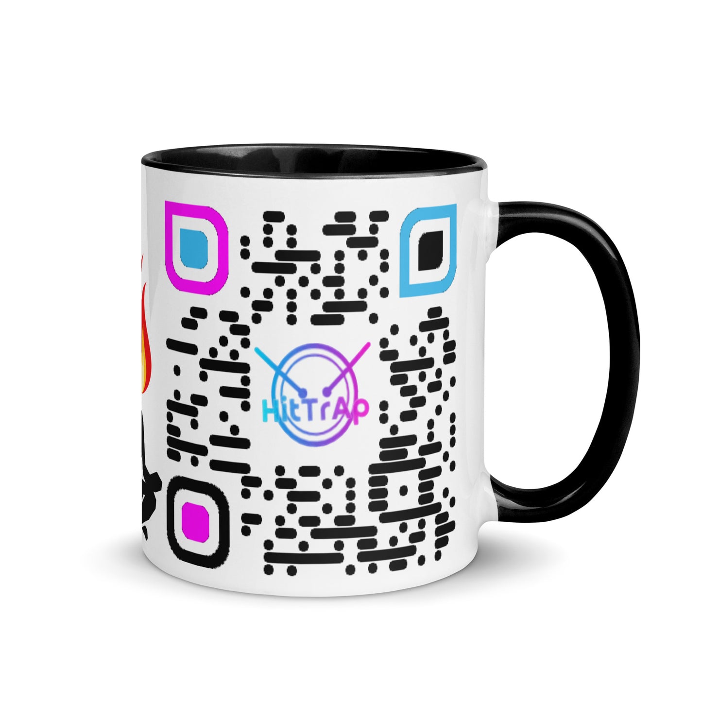 Mug, white with Color Inside (Black Code)
