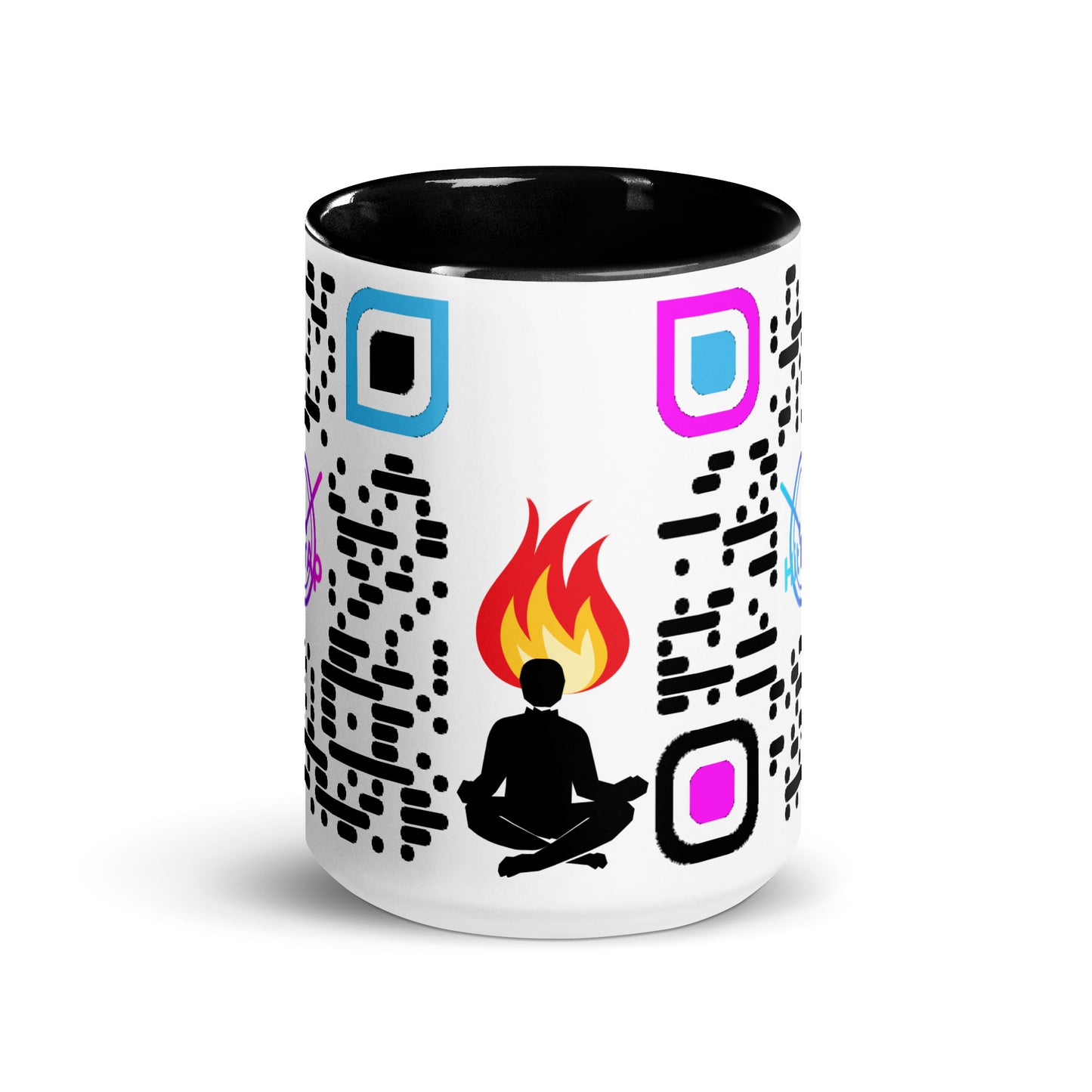 Mug, white with Color Inside (Black Code)