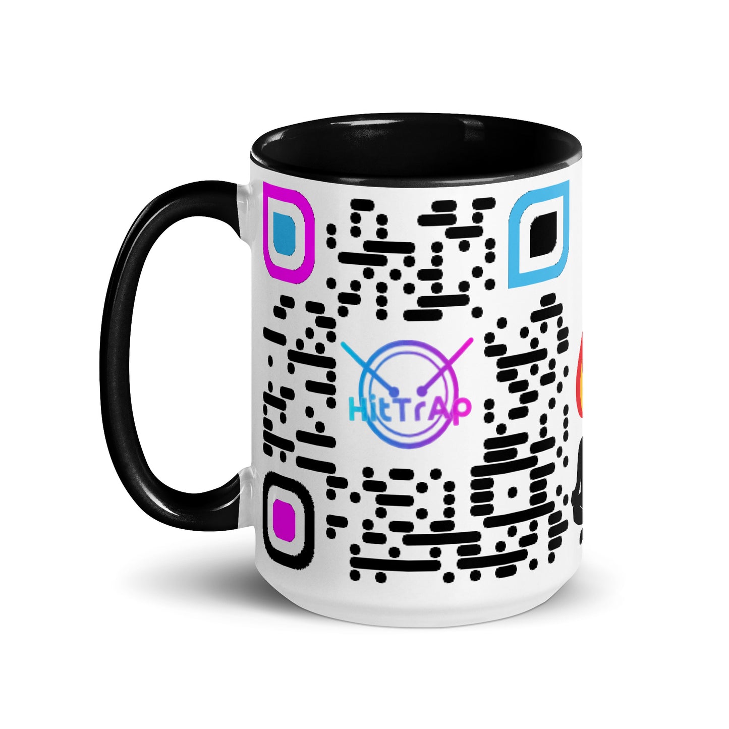 Mug, white with Color Inside (Black Code)