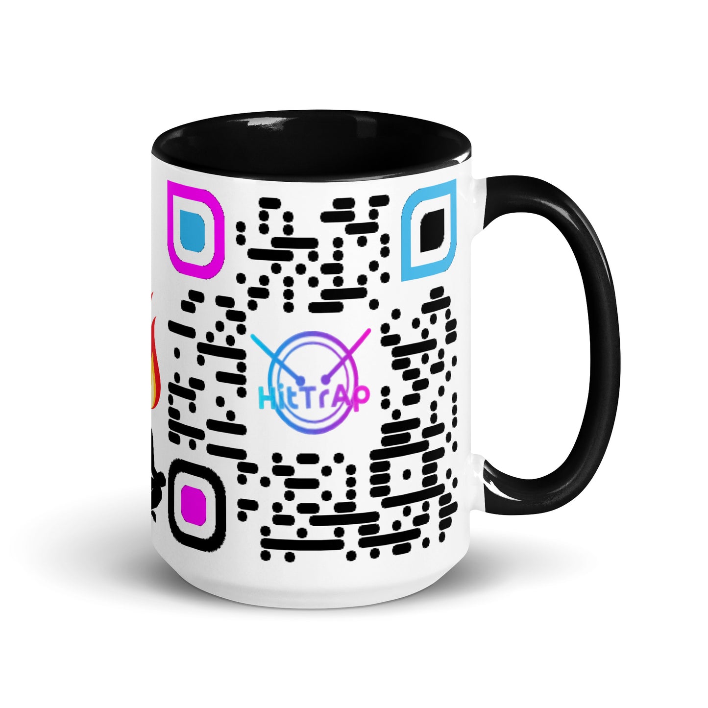 Mug, white with Color Inside (Black Code)