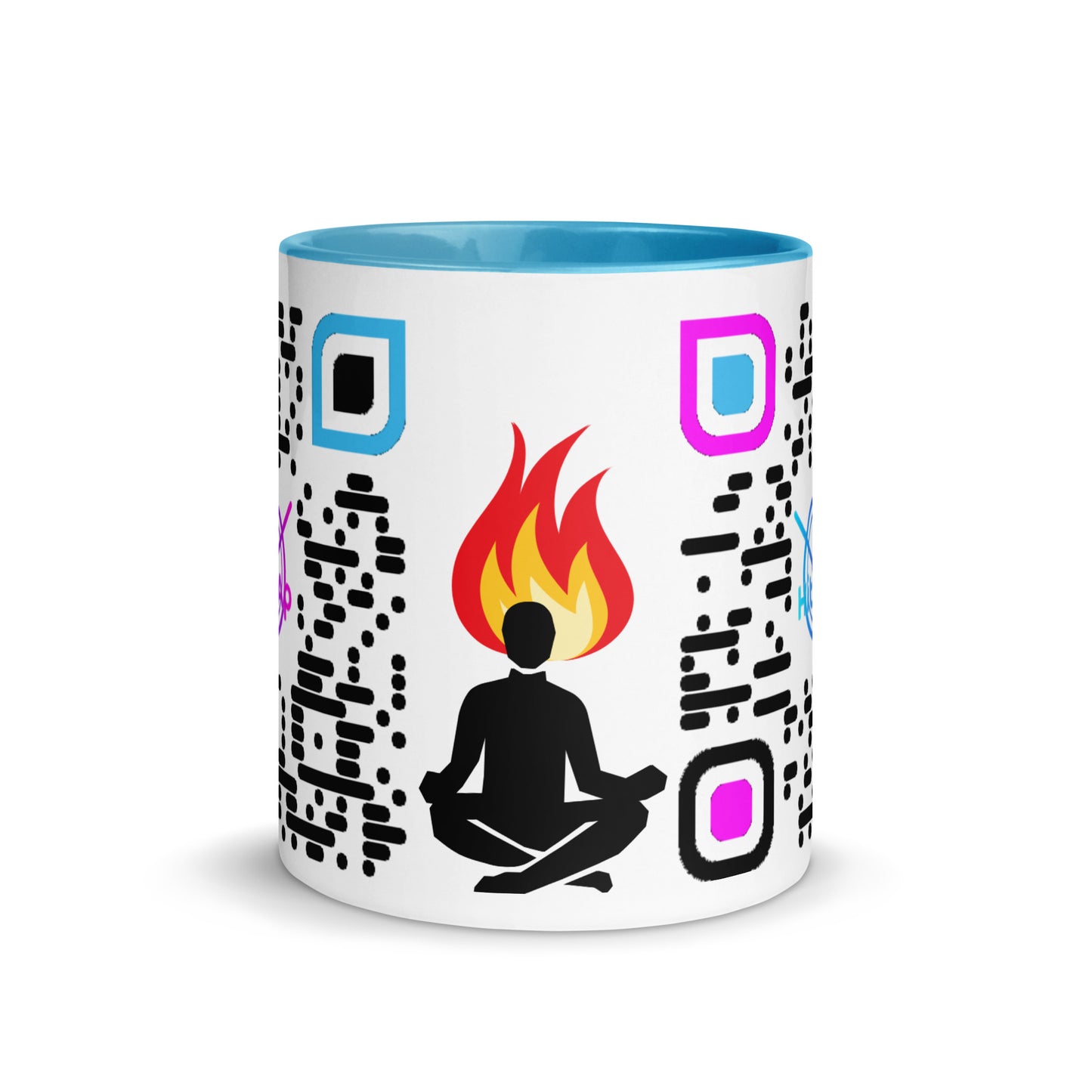 Mug, white with Color Inside (Black Code)