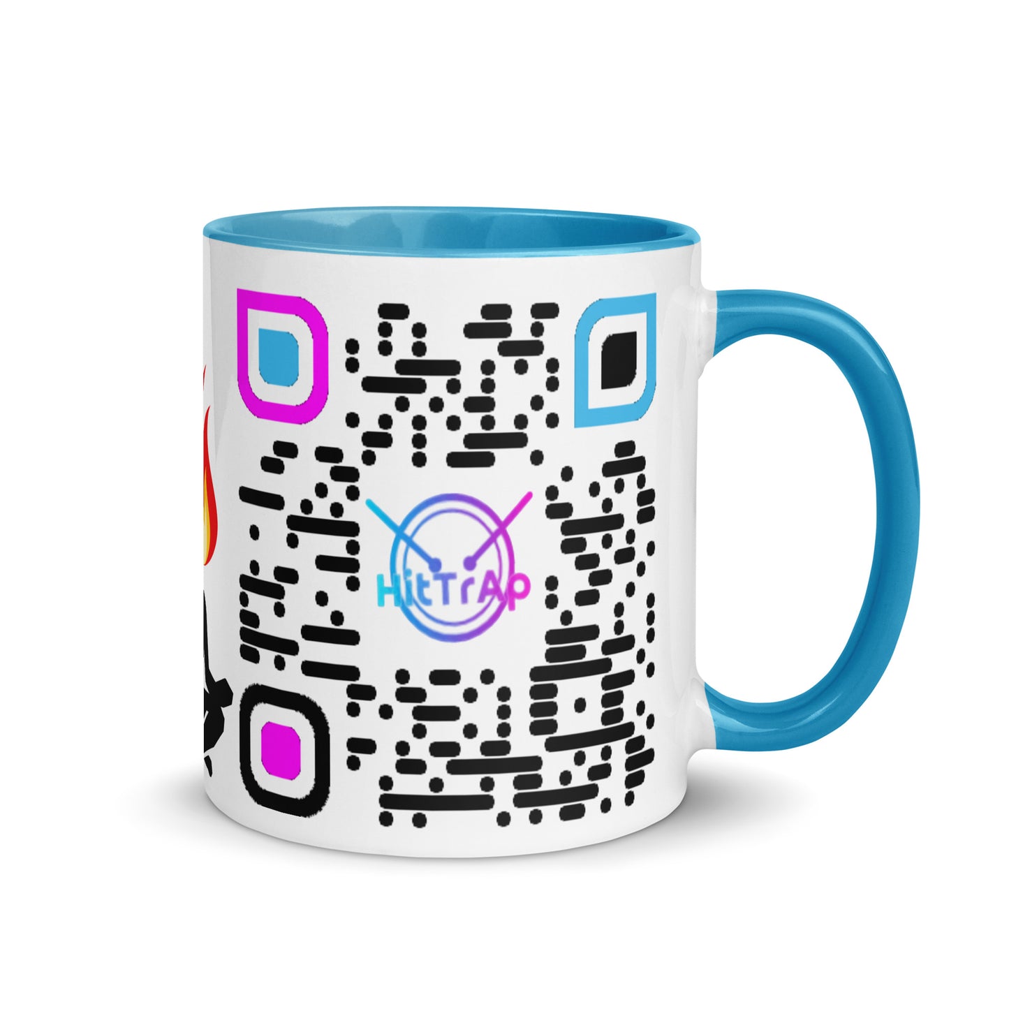 Mug, white with Color Inside (Black Code)