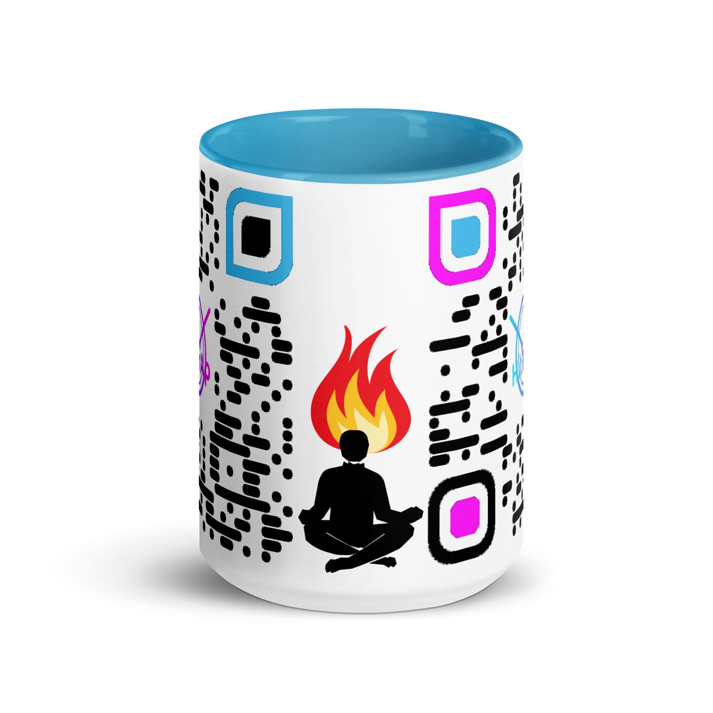 Mug, white with Color Inside (Black Code)