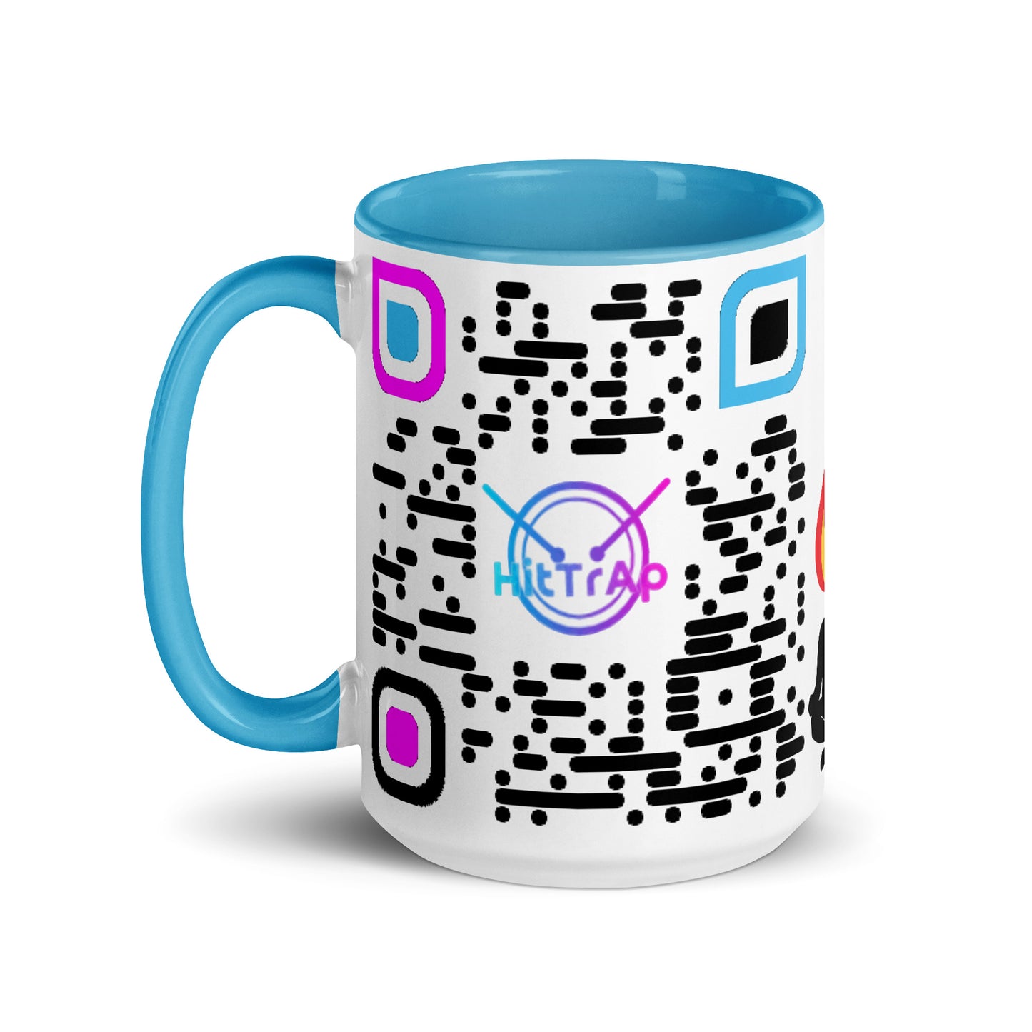 Mug, white with Color Inside (Black Code)