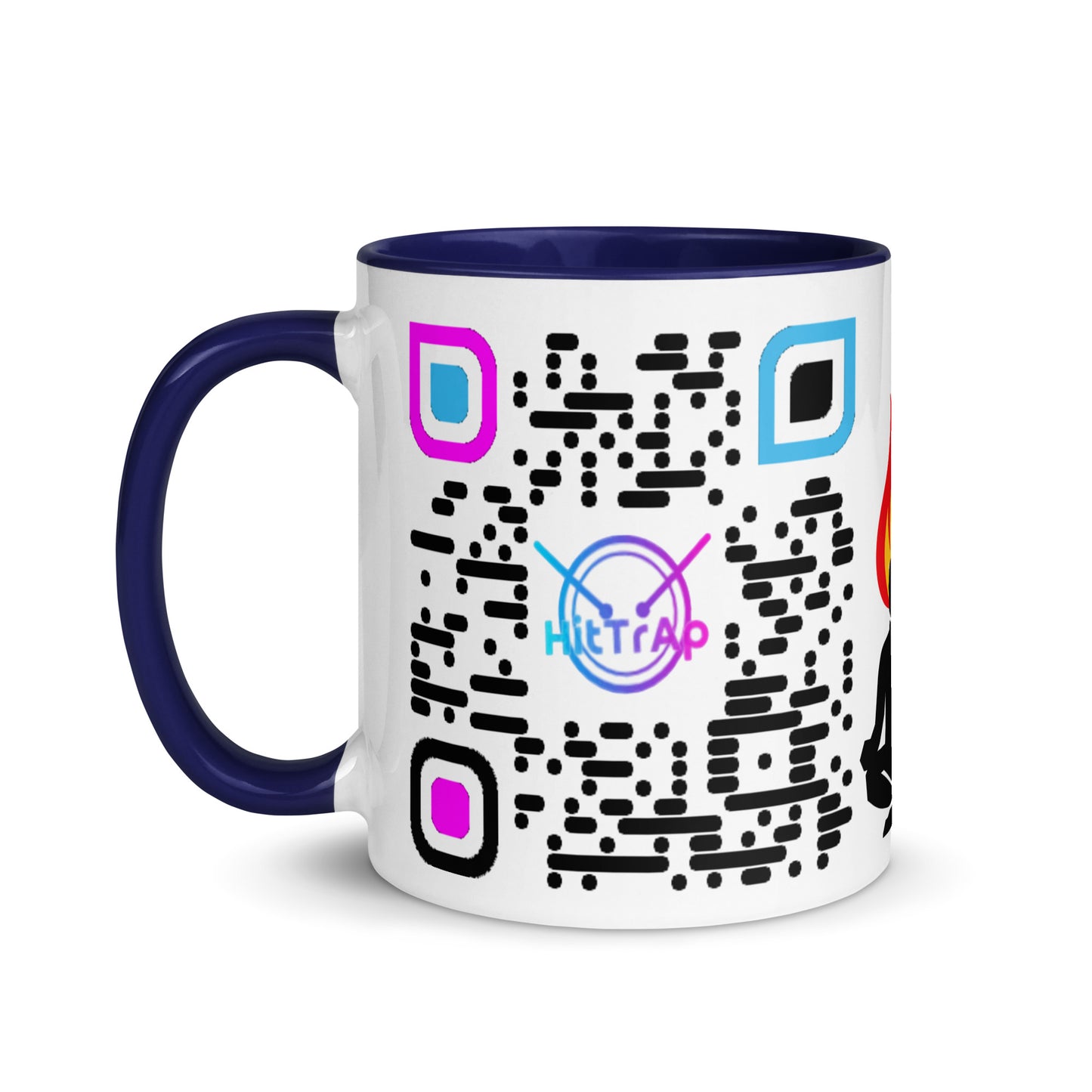 Mug, white with Color Inside (Black Code)