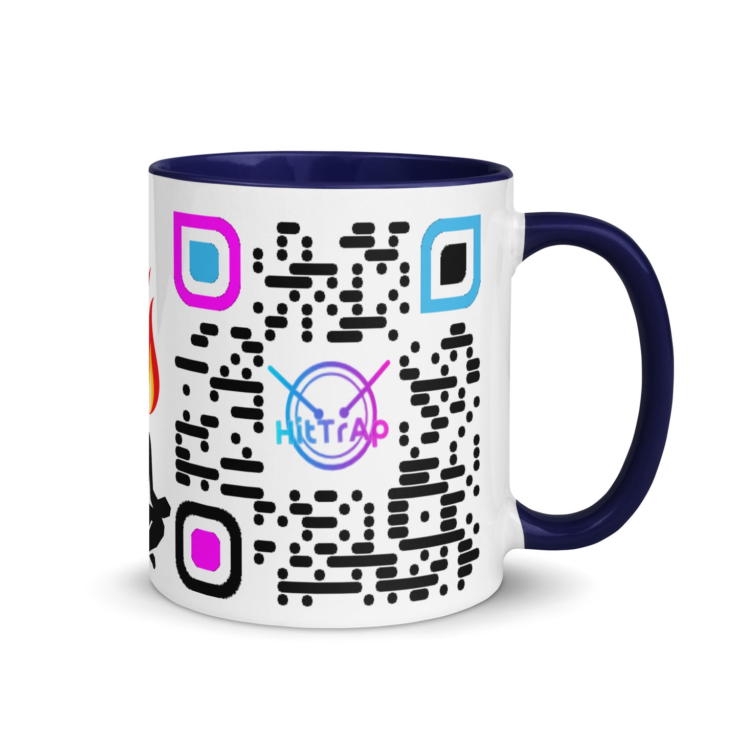 Mug, white with Color Inside (Black Code)