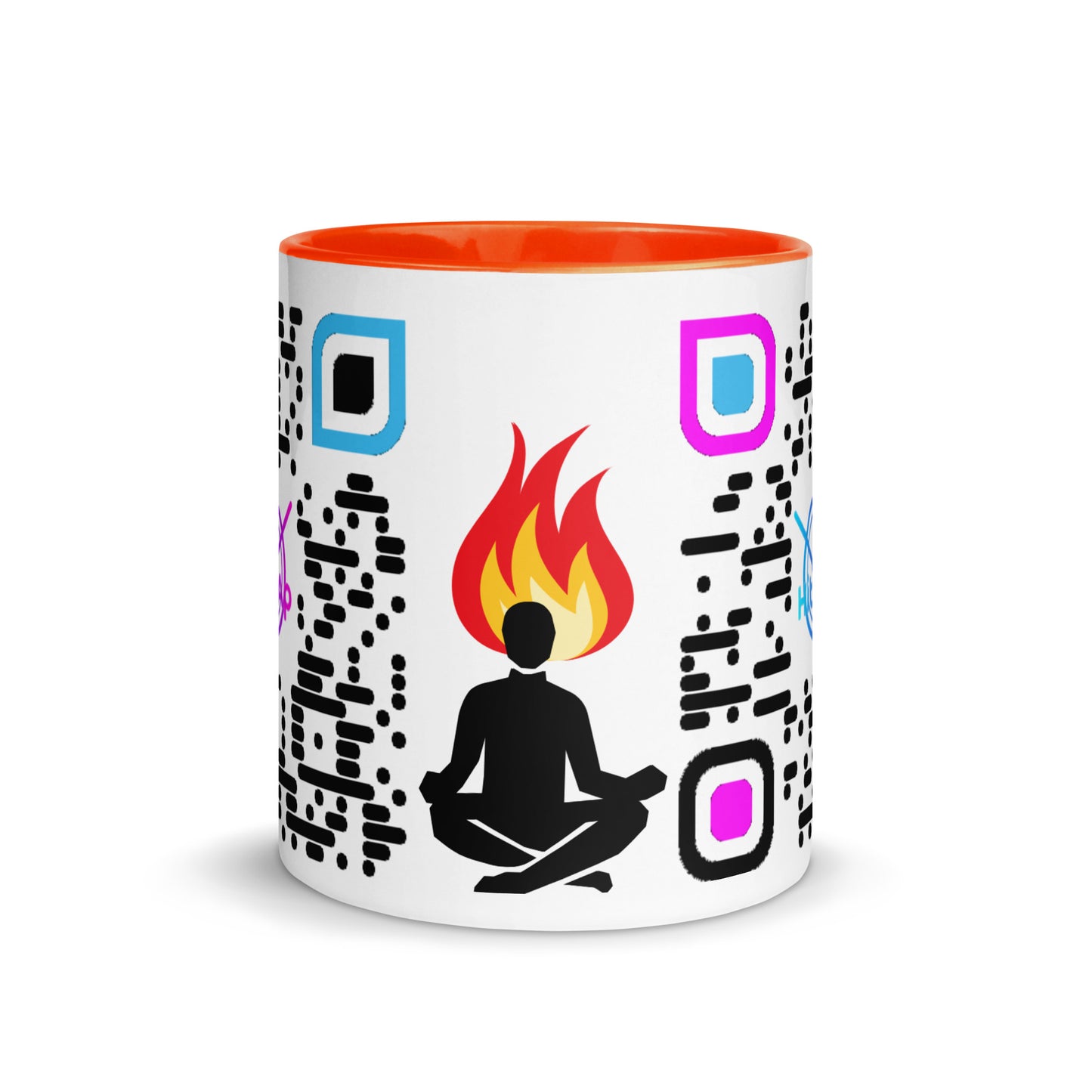 Mug, white with Color Inside (Black Code)