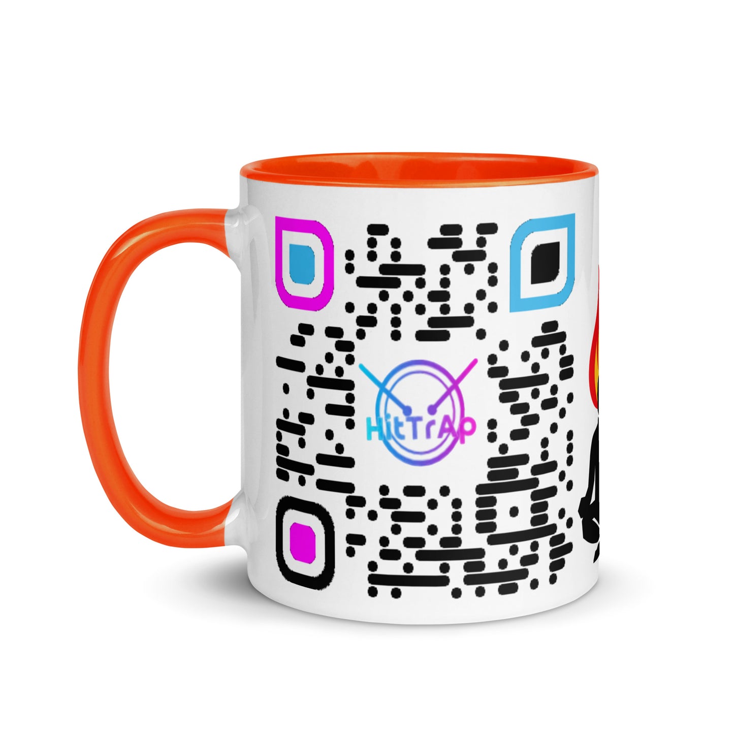 Mug, white with Color Inside (Black Code)