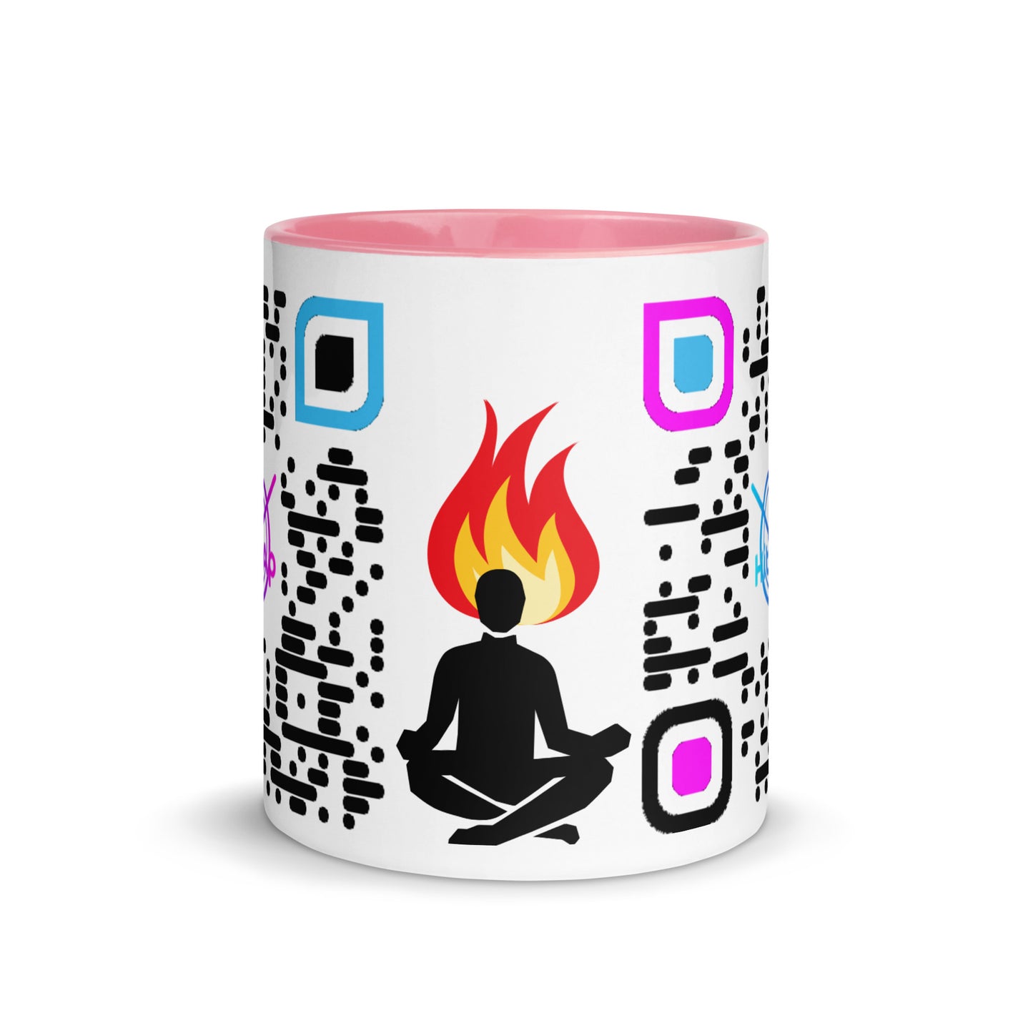 Mug, white with Color Inside (Black Code)