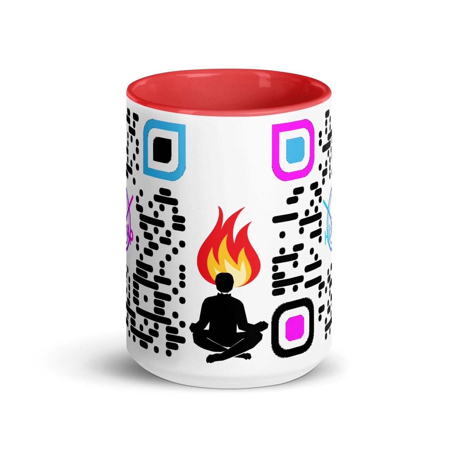 Mug, white with Color Inside (Black Code)