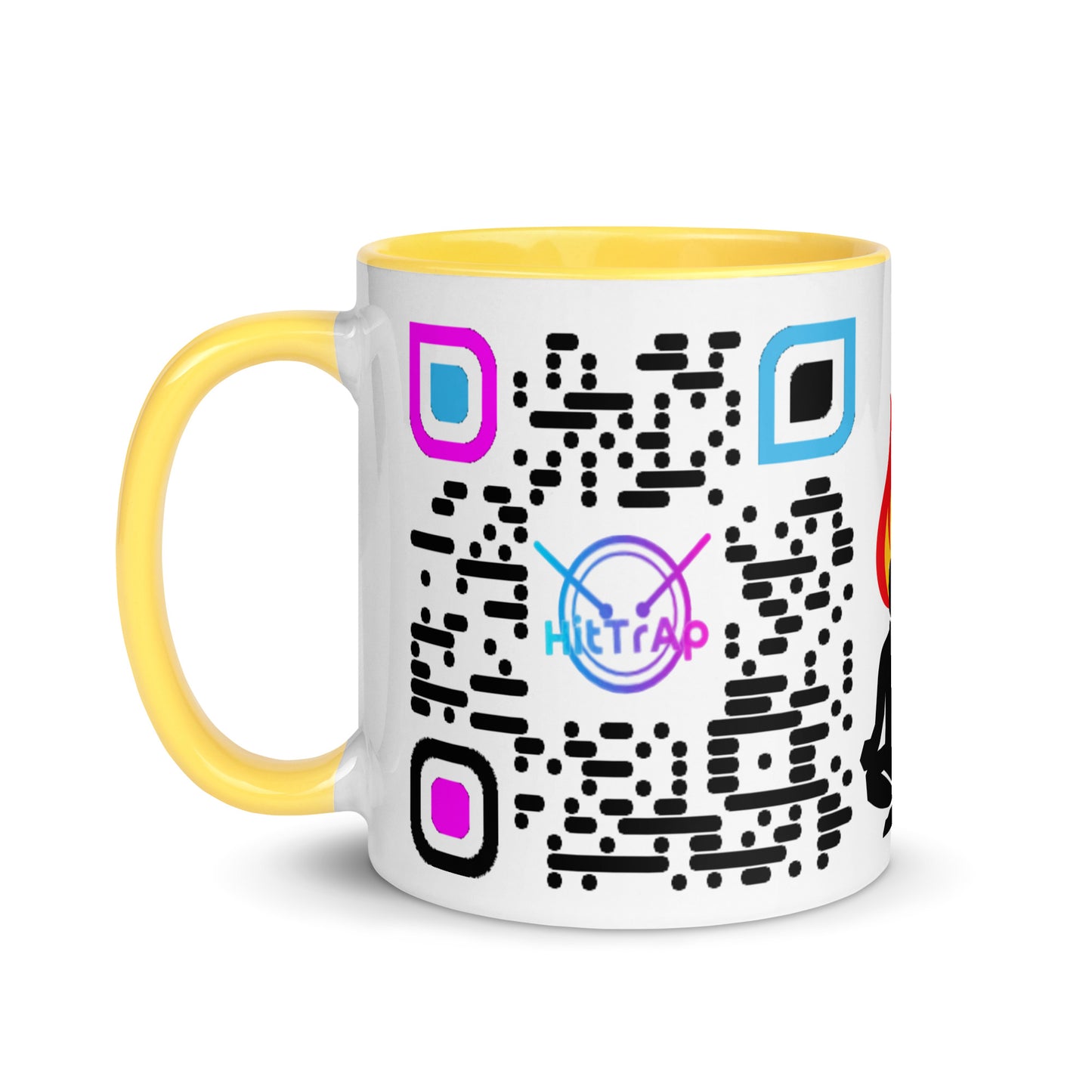 Mug, white with Color Inside (Black Code)