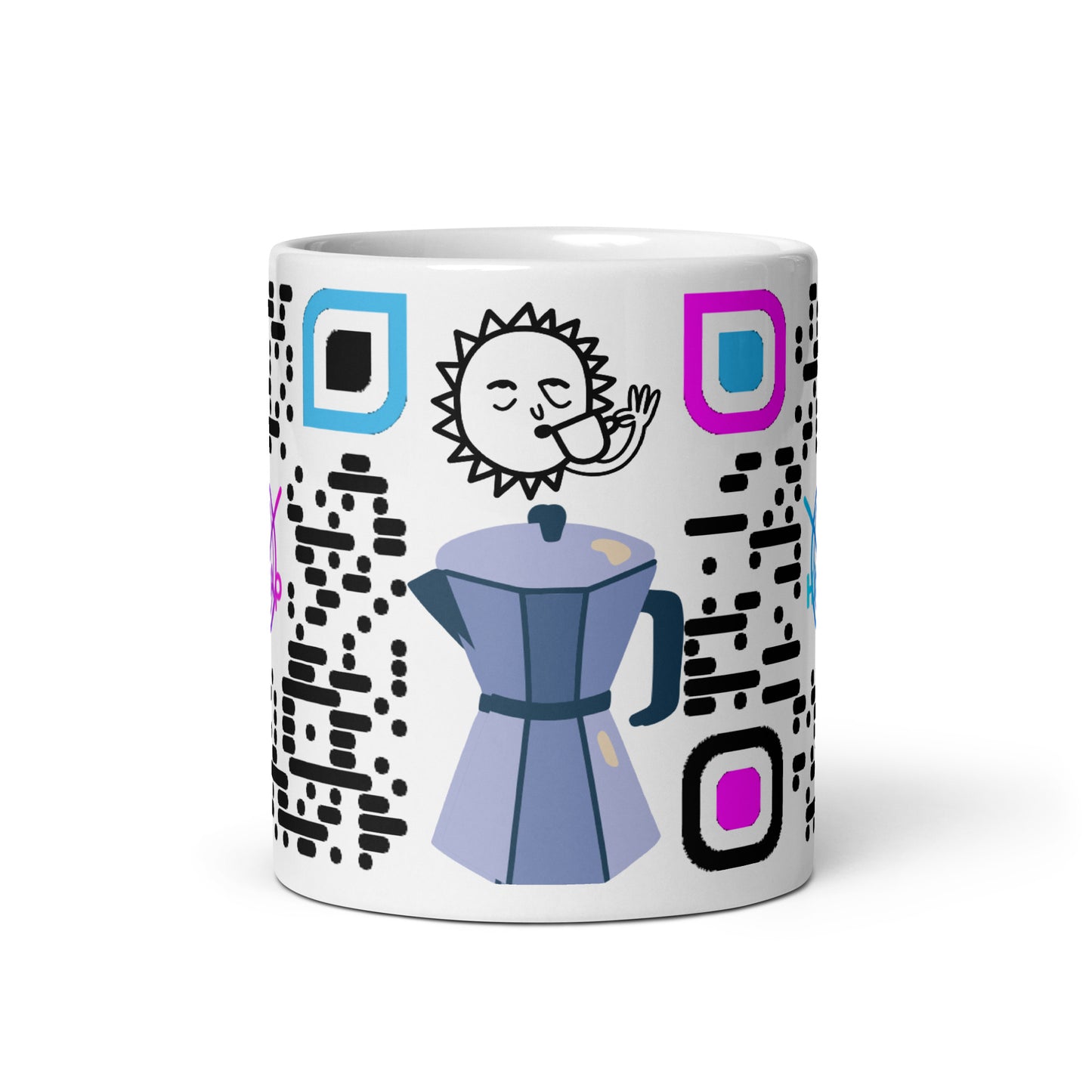 White glossy mug (Black Code)