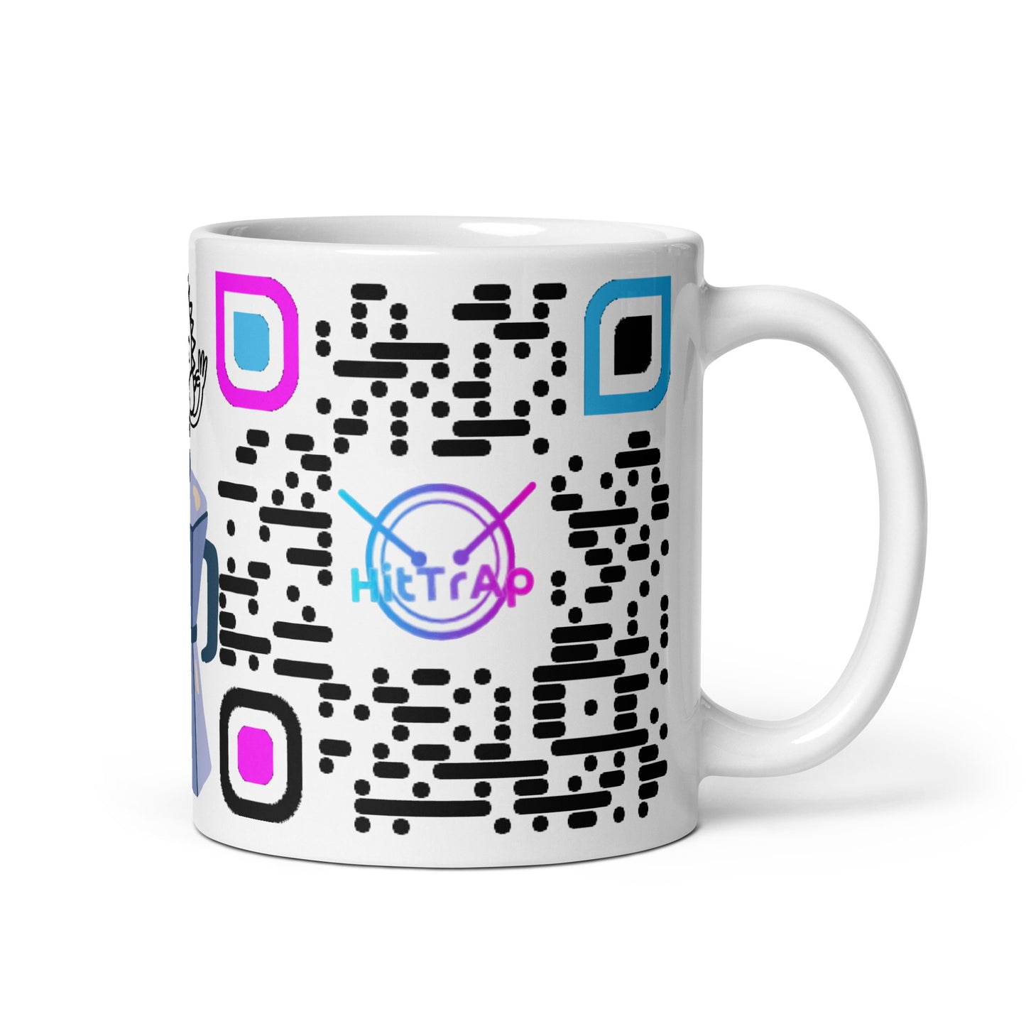 White glossy mug (Black Code)