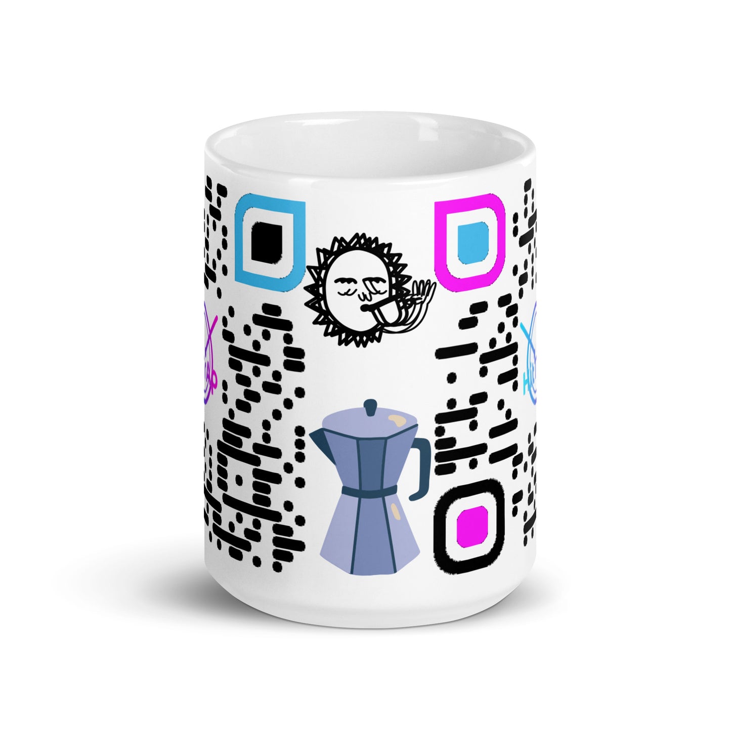 White glossy mug (Black Code)