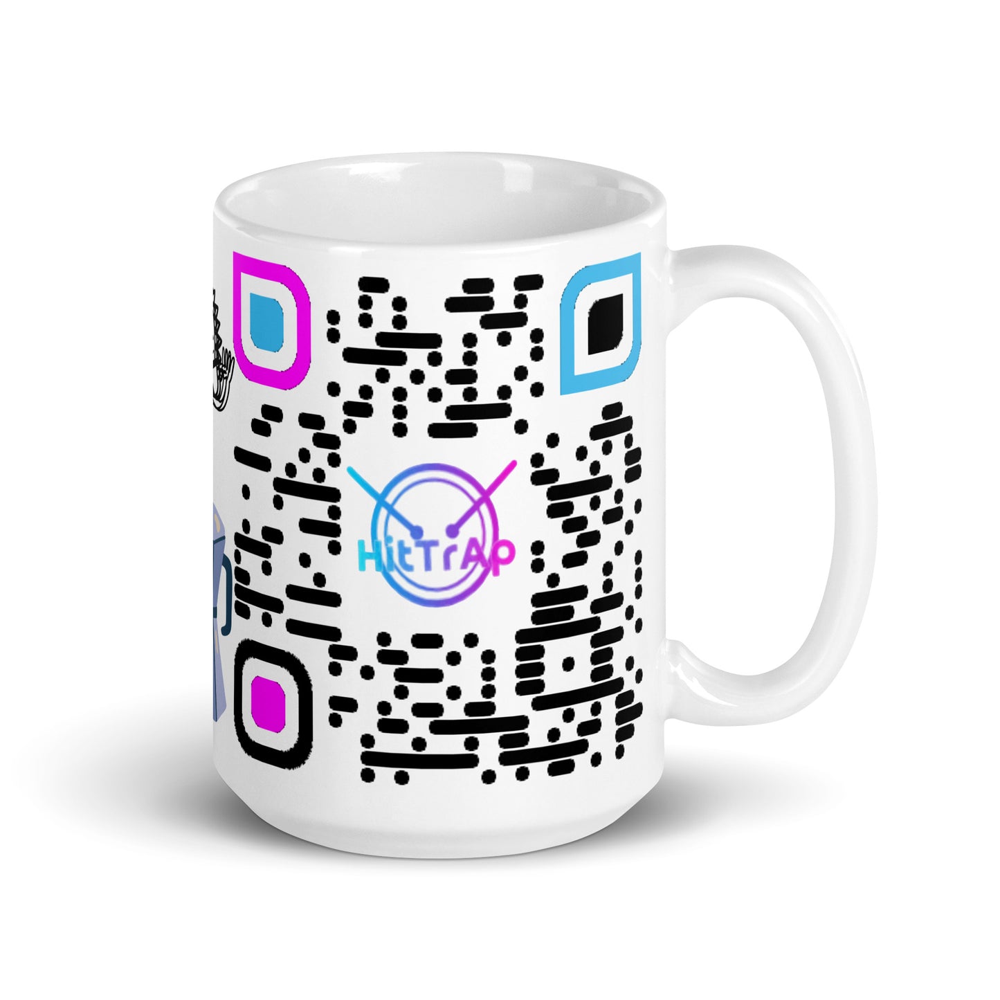 White glossy mug (Black Code)