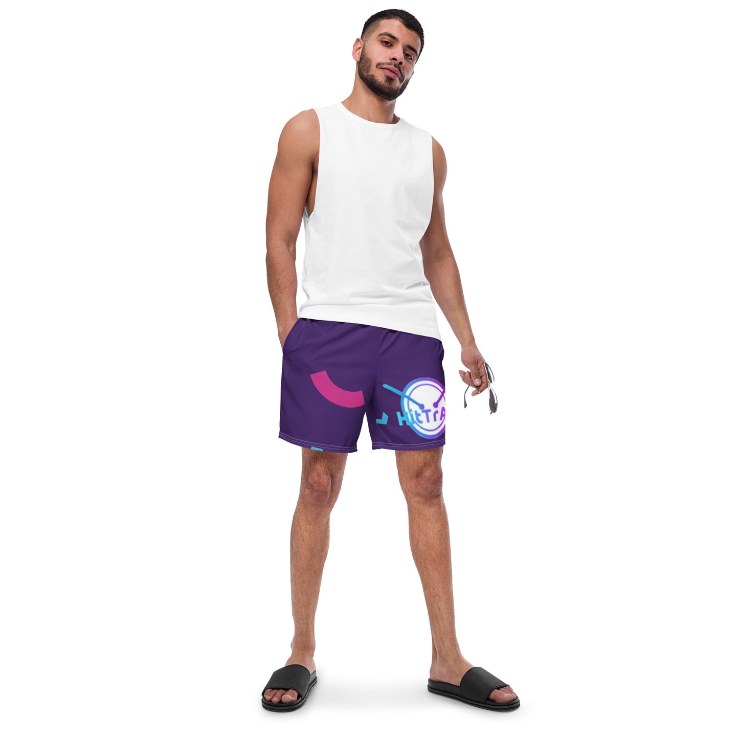 Men's swim trunks (Purple Fun)