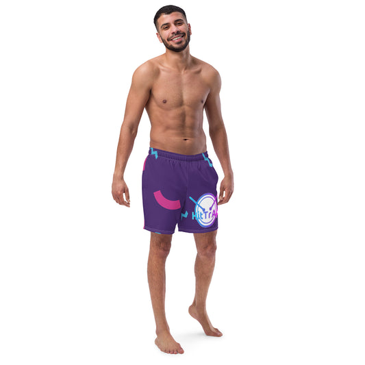 Men's swim trunks (Purple Fun)