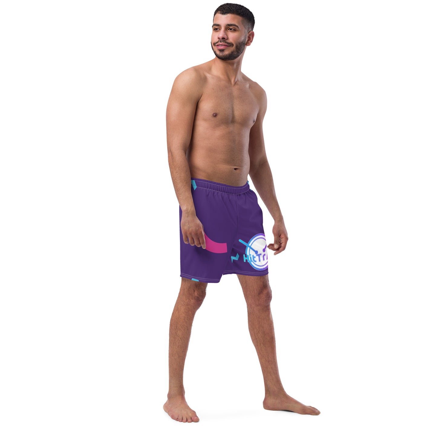 Men's swim trunks (Purple Fun)