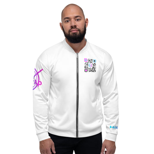 Unisex Bomber Jacket (White)