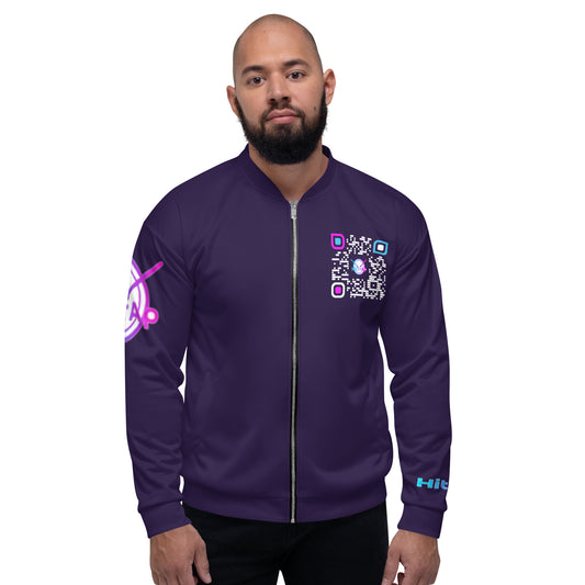 Unisex Bomber Jacket (Purple)