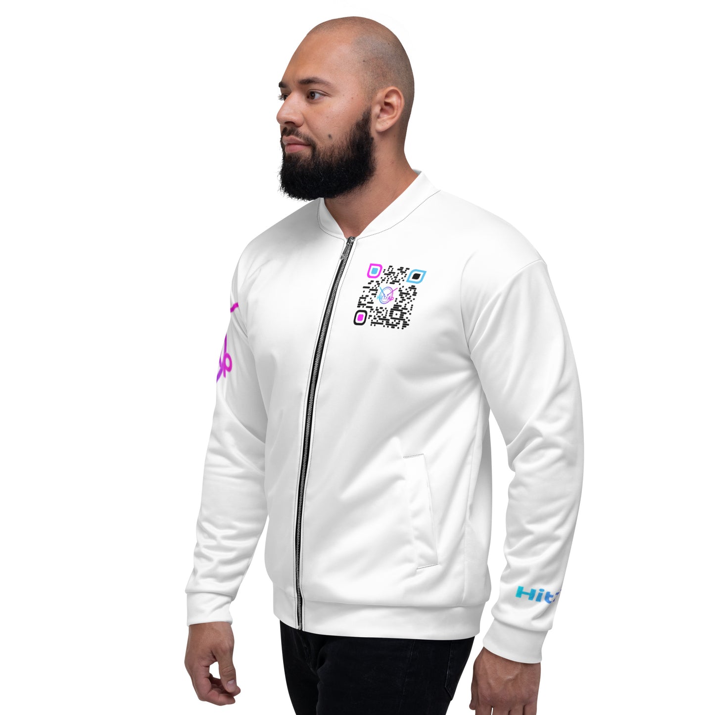 Unisex Bomber Jacket (White)